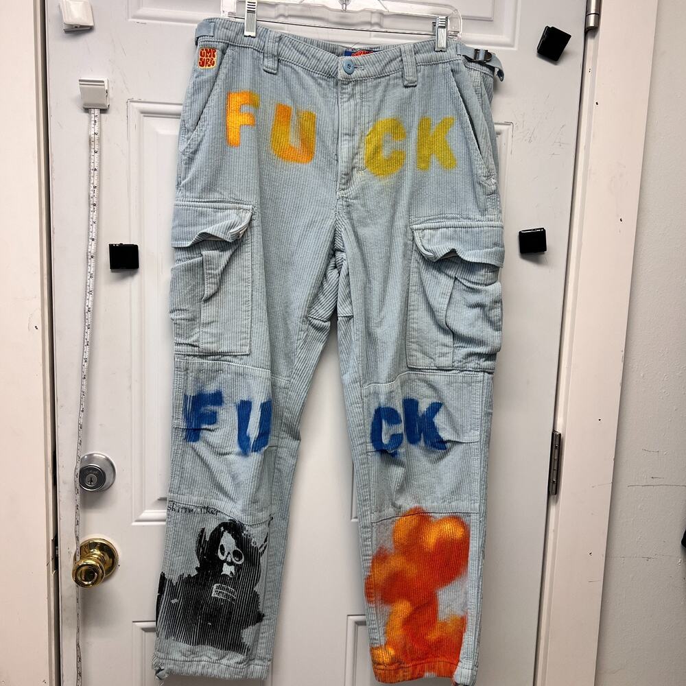 Empyre Corduroy Size 32 Pants Skater Surf Goth Emo Punk NOC3894